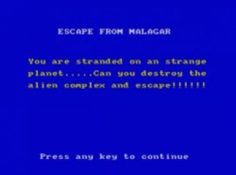 Escape From Malagar (19xx)(-) Rom